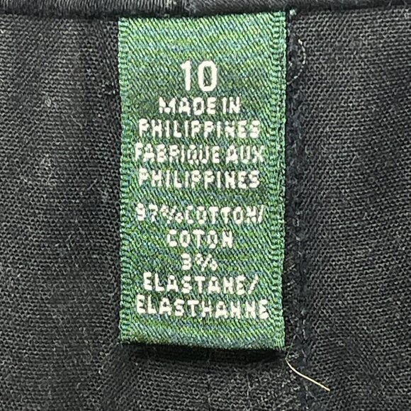 Lauren Ralph Lauren Shorts Womens Size 10 Black Cotton Blend 32x7 - Picture 7 of 8